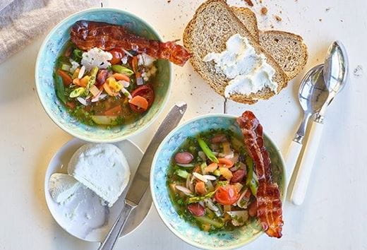 recipe image Soupe minestrone de printemps
