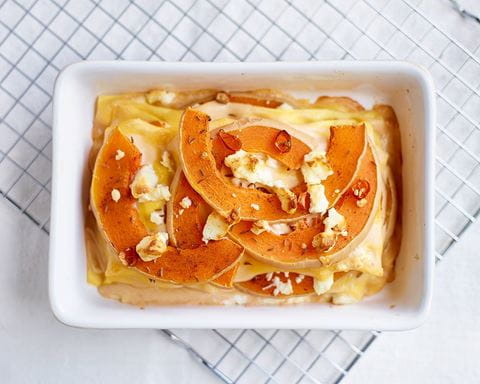 recipe image Lasagnes végétariennes à la courge butternut rôtie