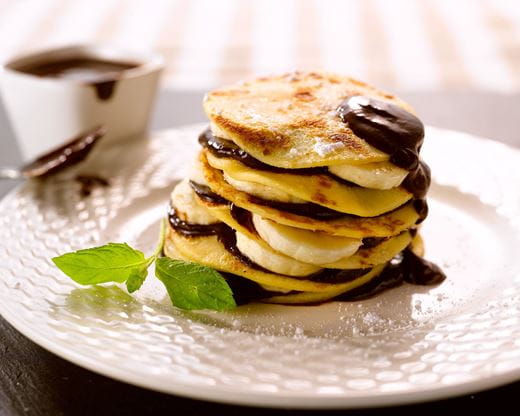 recipe image Gâteau de crêpes coco-banane-chocolat
