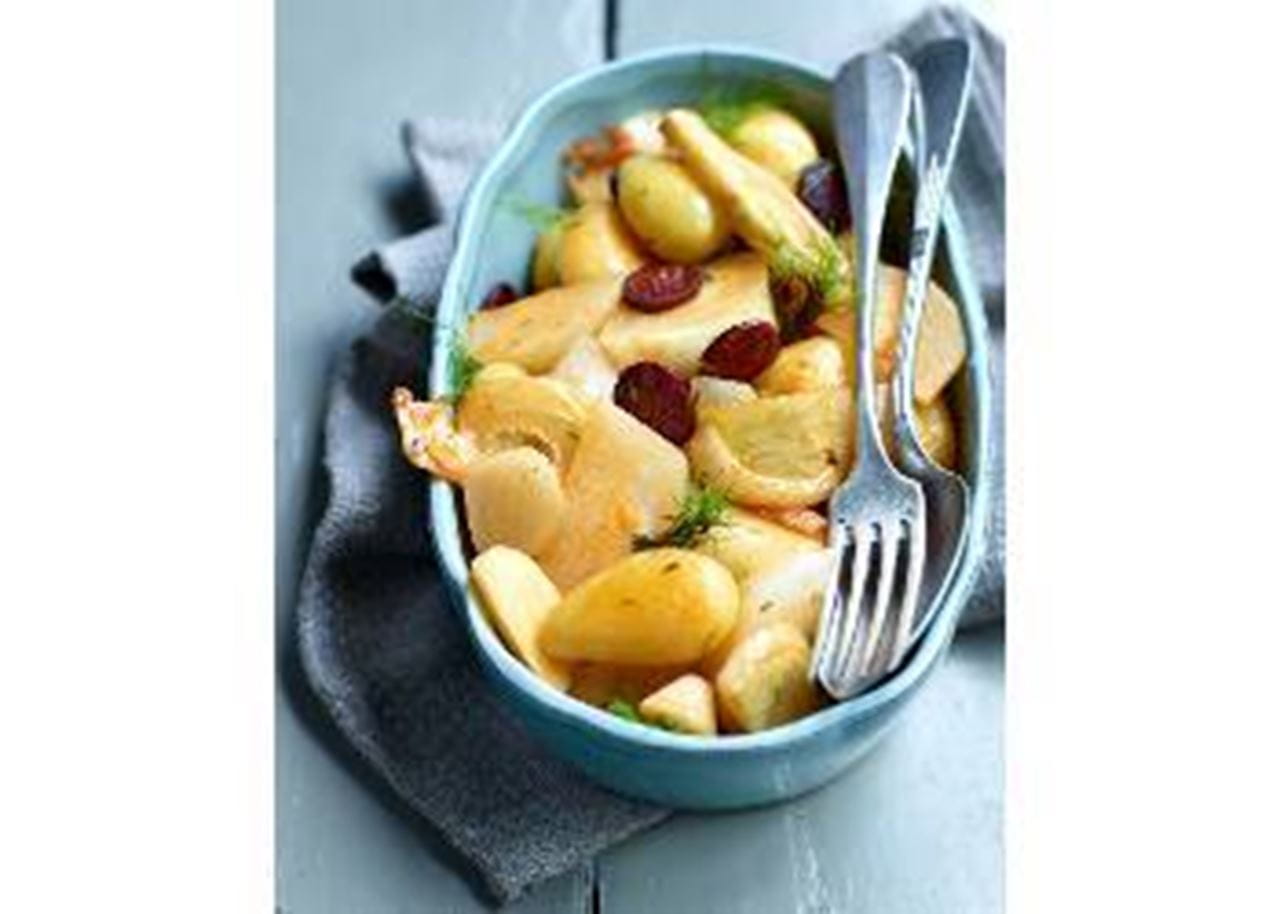 recipe image Cassolette de pommes de terre et légumes au chorizo