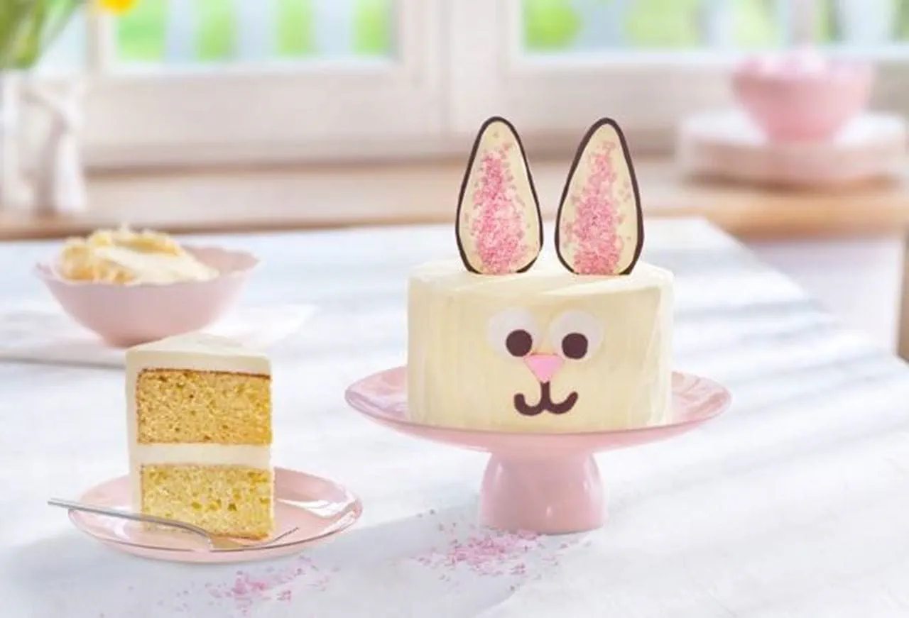 recipe image Gâteau lapin de pâques au chocolat blanc