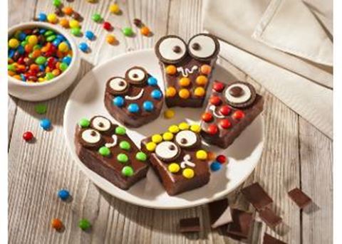 recipe image Brownies au chocolat en forme de petits monstres