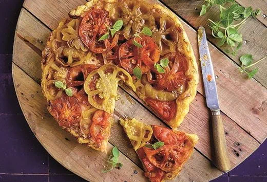 recipe image Tarte tatin aux tomates cœur de bœuf