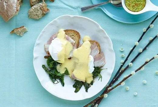 recipe image Oeufs bénédicte au lard