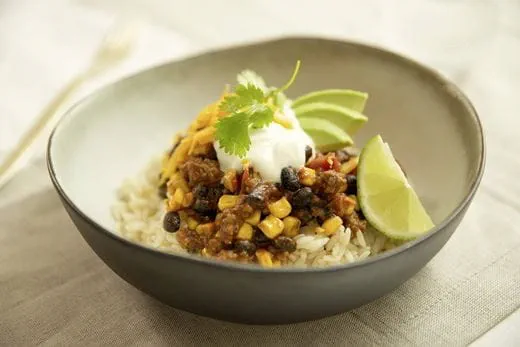 recipe image Chili con carne et riz