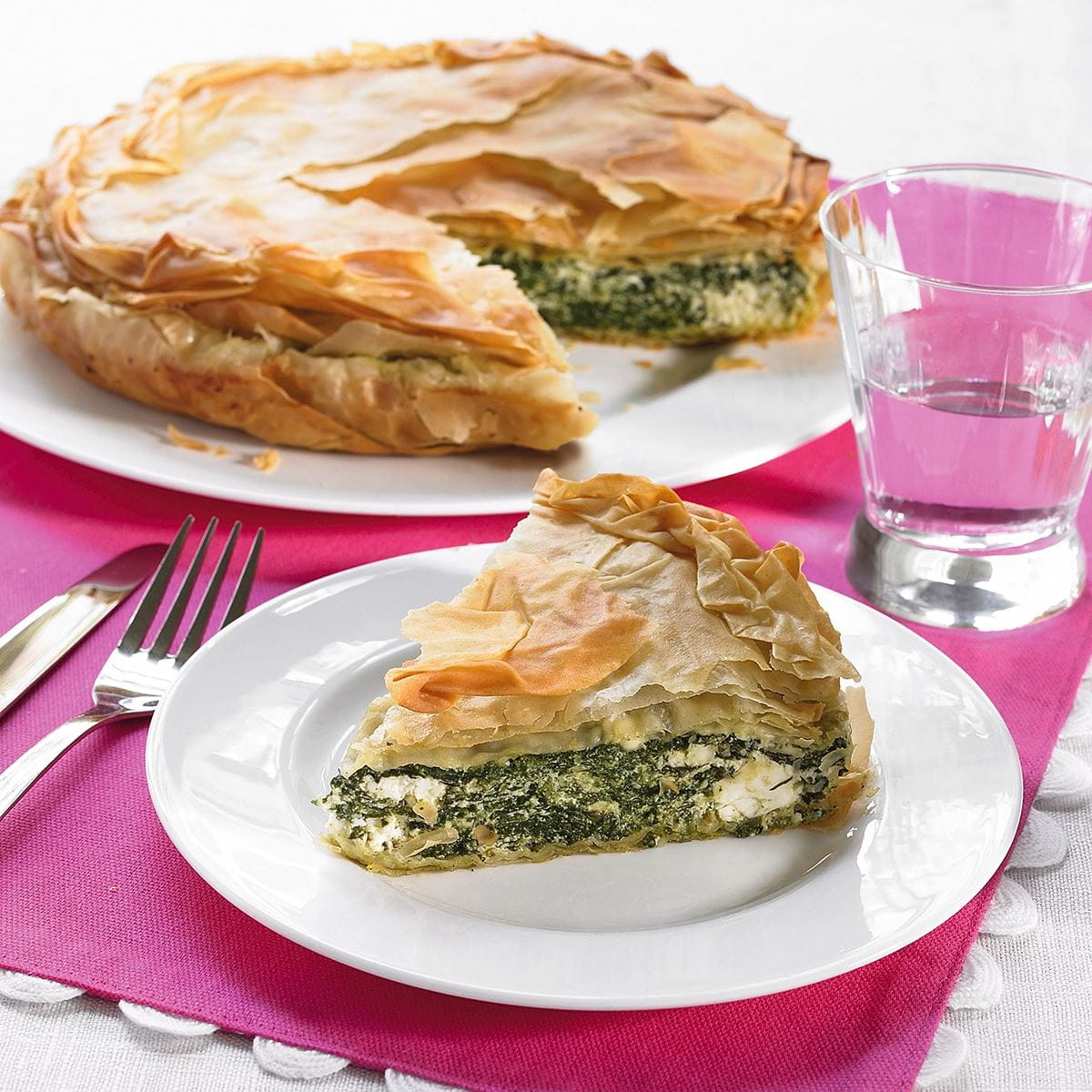 recipe image Tarte salée aux épinards et feta