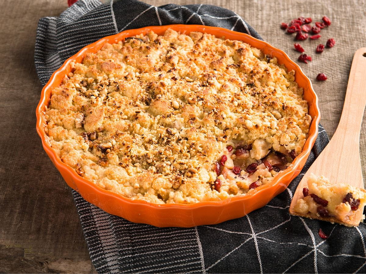 Savoureux Crumble Mi Pommes Mi Poires Allege En Matiere Grasse